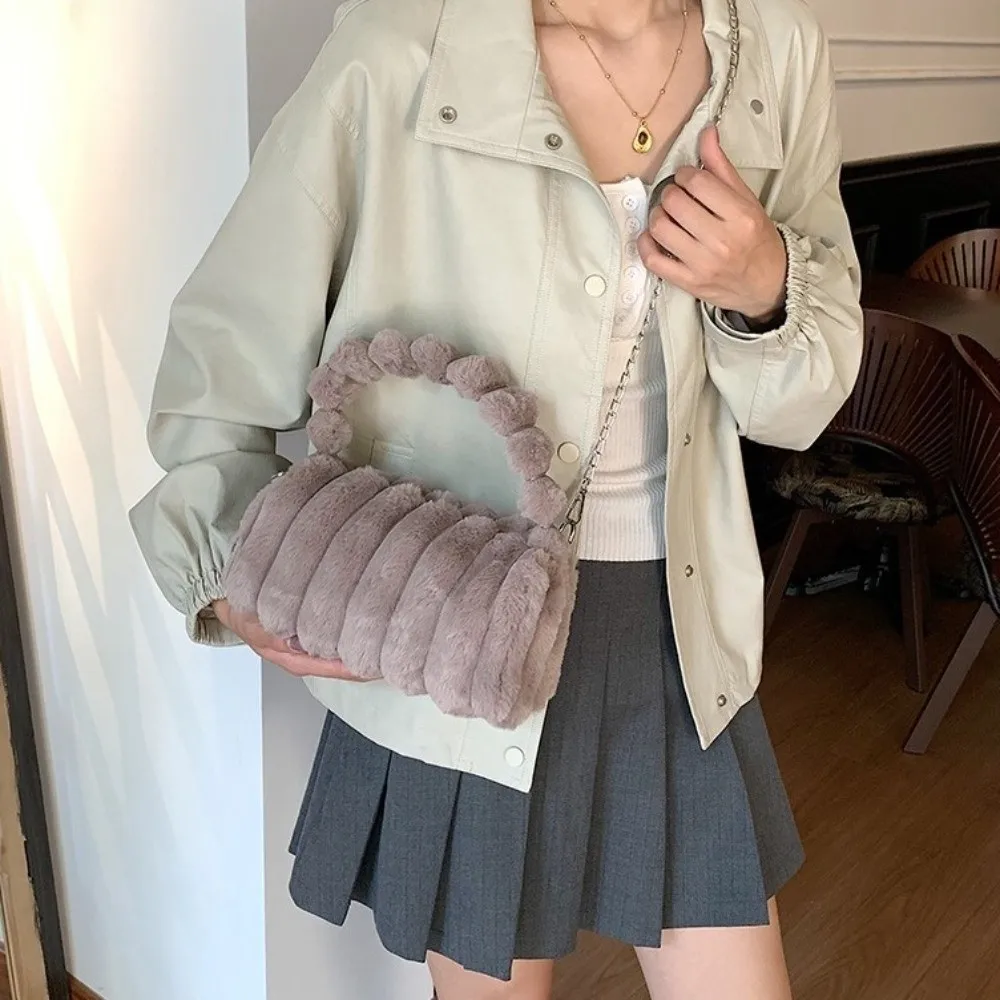 Сумка для хранения, пушистая плюшевая сумка в полоску, сумка через плечо на молнии, большая вместительная однотонная дорожная сумка, зимняя
Сумка для хранения, пушистая плюшевая сумка в полоску, сумка через плечо на молнии, большая вместительная однотонная дорожная сумка, зимняя