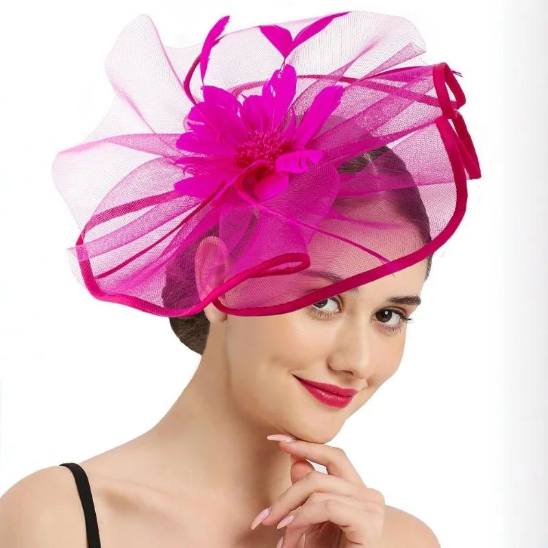 Mesh Feather Round Hair Accessories Party Ball Exaggerated Headgear Vintage Dinner Headband Top Hat Matching Evening Dress
Mesh Feather Round Hair Accessories Party Ball Exaggerated Headgear Vintage Dinner Headband Top Hat Matching Evening Dress