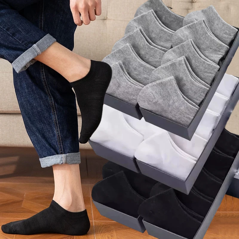 10Pairs Fashoin Men's Breathable Boat Socks Solid Color Ankle Socks Unisex Black White Ankle Sock Slippers Summer Sports Socks
10Pairs Fashoin Men's Breathable Boat Socks Solid Color Ankle Socks Unisex Black White Ankle Sock Slippers Summer Sports Socks
