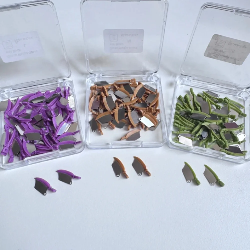 50 шт./упак. Стоматологические интерпроксимальные пластиковые клинья 3 размеров (S/M/L) с металлической защитной стальной матрицей, материалы для реставрации зубов
50 шт./упак. Стоматологические интерпроксимальные пластиковые клинья 3 размеров (S/M/L) с металлической защитной стальной матрицей, материалы для реставрации зубов