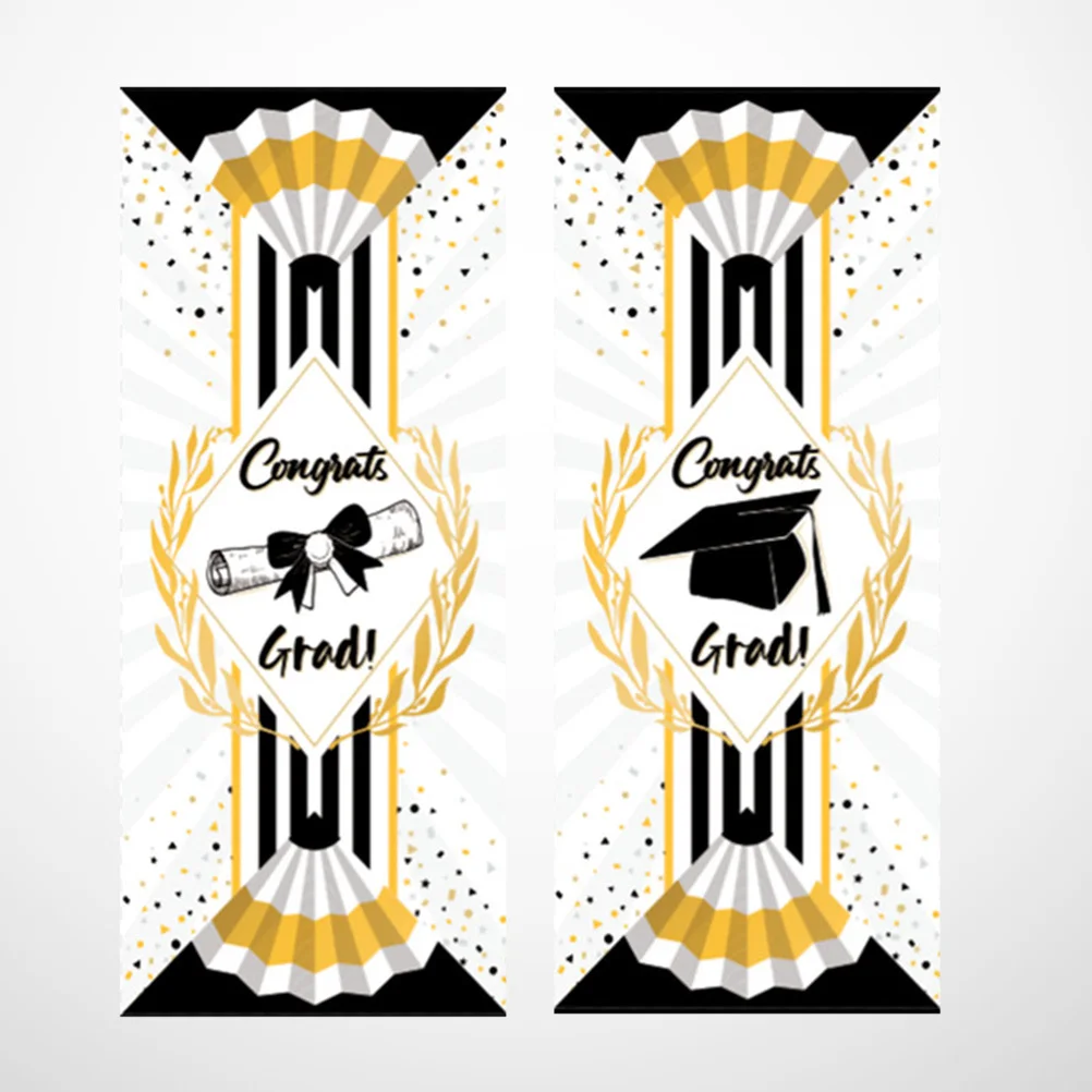 1Pair Graduation Banner Couplet Decoration Photo Background Cloth Assorted Color Durable Polyester Indoor Outdoor Party
1Pair Graduation Banner Couplet Decoration Photo Background Cloth Assorted Color Durable Polyester Indoor Outdoor Party