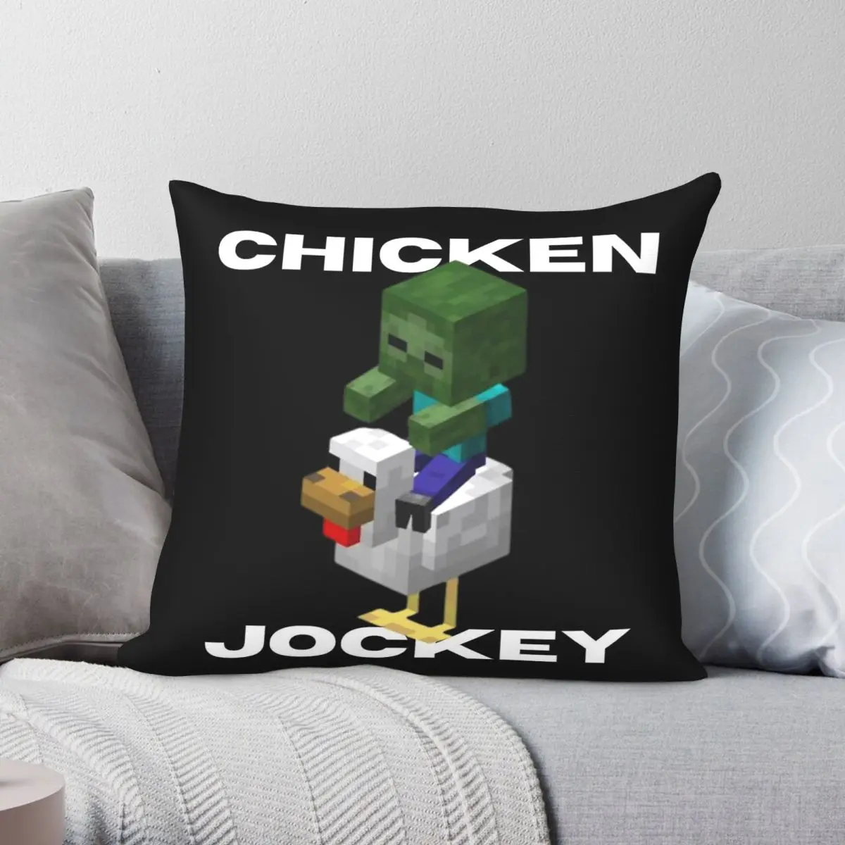 Chicken Jockey Funny Pillowcase Polyester Linen Velvet Printed Zip Decor Sofa Cushion Case 45x45
Chicken Jockey Funny Pillowcase Polyester Linen Velvet Printed Zip Decor Sofa Cushion Case 45x45