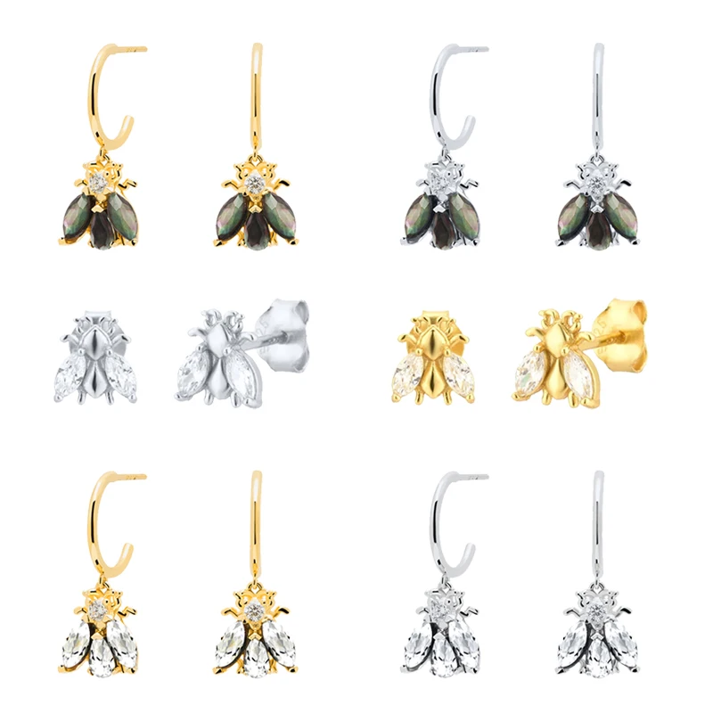 925 Sterling Silver Ear Needle Cute Insect Stud Earrings for Women Minimalist Honey Bee Shaped Pendant Earrings Fashion Jewelry
925 Sterling Silver Ear Needle Cute Insect Stud Earrings for Women Minimalist Honey Bee Shaped Pendant Earrings Fashion Jewelry