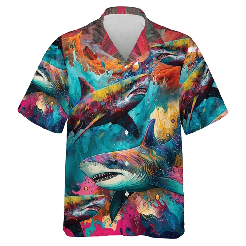 Shark Pattern Fishing 3d Printing Men's Shirts Short Sleeve Tops Summer Beach Clothing Male Casual Lapel Tops Oversized Shirt
Shark Pattern Fishing 3d Printing Men's Shirts Short Sleeve Tops Summer Beach Clothing Male Casual Lapel Tops Oversized Shirt