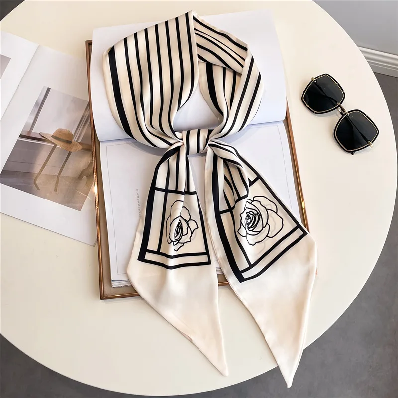 Luxury 147*14 Long Silk Scarf Imitation Silk Double-layer Scarf Letter Print Neckerchief Professional Shirt Tie Towel Hair Band
Luxury 147*14 Long Silk Scarf Imitation Silk Double-layer Scarf Letter Print Neckerchief Professional Shirt Tie Towel Hair Band