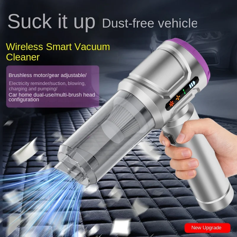 100W Car Vacuum Cleaner Brushless Small Portable Wireless ABS Dust Collector Handheld Charging Large Suction 6 Nozzles 0.5-1L
100W Car Vacuum Cleaner Brushless Small Portable Wireless ABS Dust Collector Handheld Charging Large Suction 6 Nozzles 0.5-1L