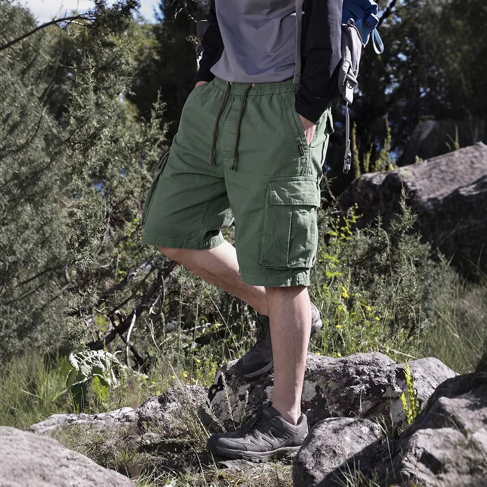 Men Summer New Multi Pockets Cotton Cargo Shorts Men Fashion Solid Quick Dry Joggers Shorts Pants Outdoor Breathable Shorts Male
Men Summer New Multi Pockets Cotton Cargo Shorts Men Fashion Solid Quick Dry Joggers Shorts Pants Outdoor Breathable Shorts Male
