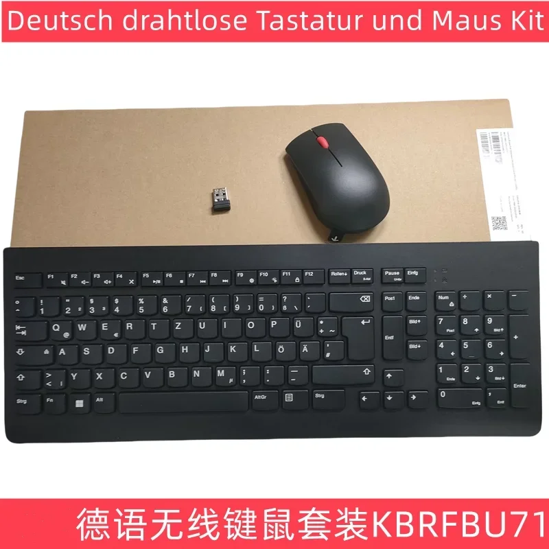 German layout Wireless keyboard and mouse set For Lenovo KBRFBU71 Laptop desktop office computer Chocolate button
German layout Wireless keyboard and mouse set For Lenovo KBRFBU71 Laptop desktop office computer Chocolate button