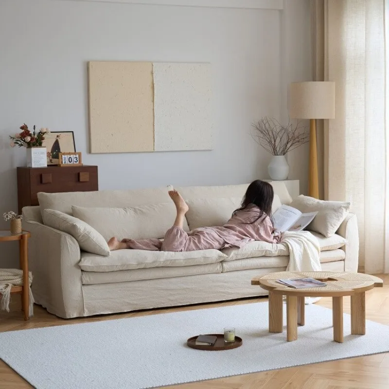 Linen hyacinth sofa wabi-sabi wind fabric cotton and linen embrace removable retro sofa
Linen hyacinth sofa wabi-sabi wind fabric cotton and linen embrace removable retro sofa