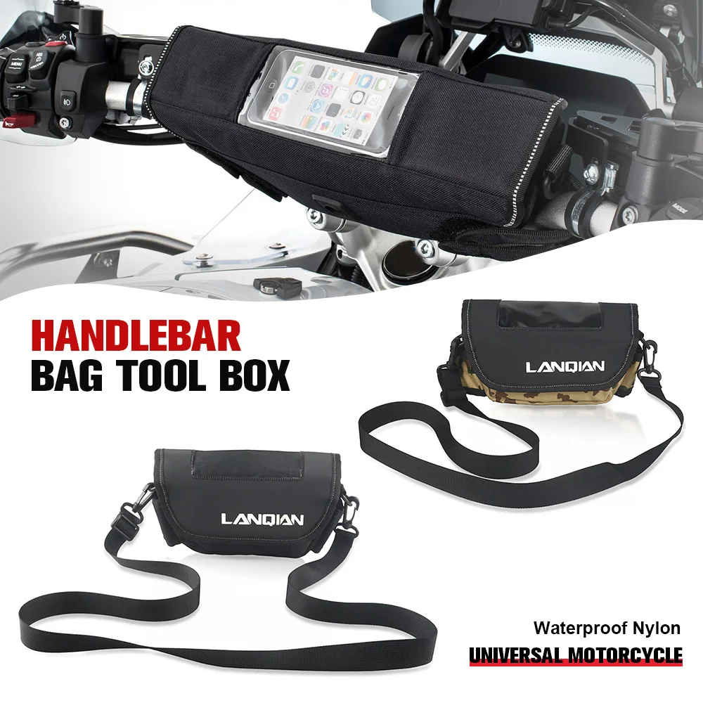 Universal Motorcycle Handlebar Bag with Touchscreen Phone Storage Bag For BMW R1200GS R1250GS For Suzuki For Kawasaki For YAMAHA
Universal Motorcycle Handlebar Bag with Touchscreen Phone Storage Bag For BMW R1200GS R1250GS For Suzuki For Kawasaki For YAMAHA