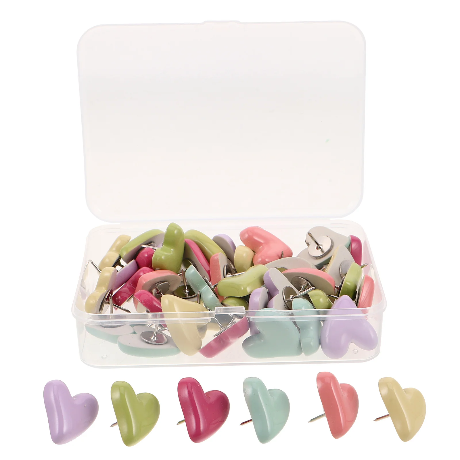 58Pcs Heart Push Tacks Pastel Decorative Thumbtacks Easy Install No Tools Required for Corkboard DIY Projects Soft Thumb Tacks
58Pcs Heart Push Tacks Pastel Decorative Thumbtacks Easy Install No Tools Required for Corkboard DIY Projects Soft Thumb Tacks