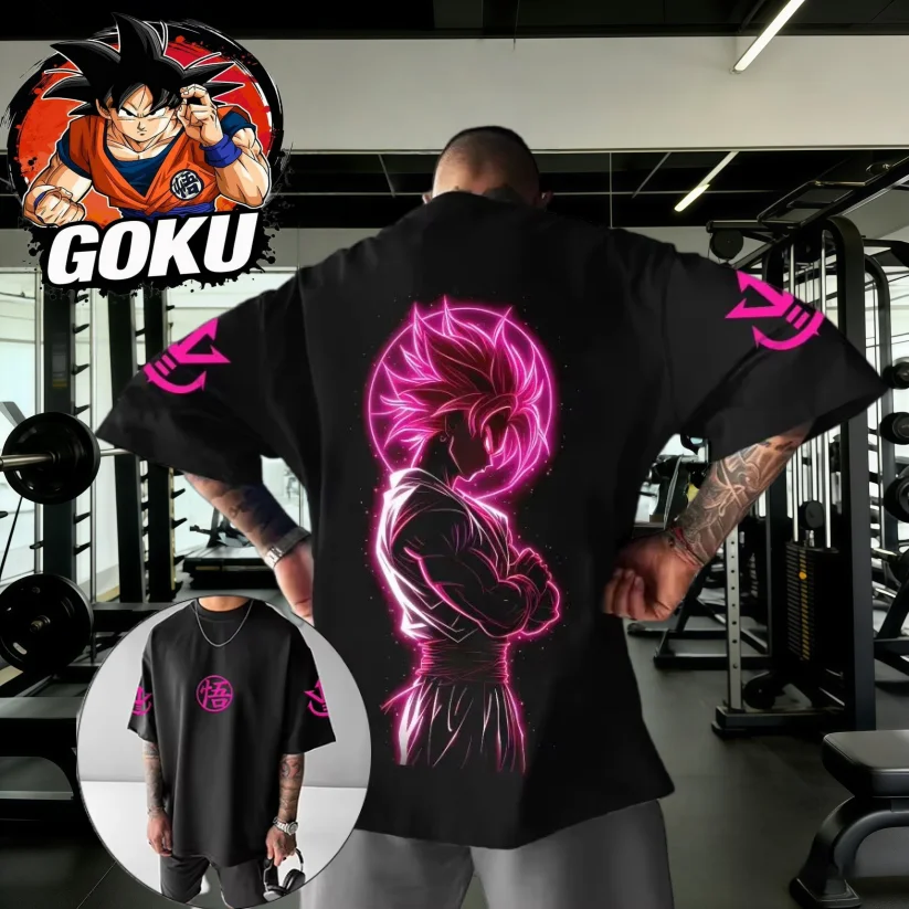 2026 Summer Dragon Ball Gym T-shirt 100% Cotton Goku Pink Neon Print Oversized Fitness Streetwear for Men Women Adults & Kids
2026 Summer Dragon Ball Gym T-shirt 100% Cotton Goku Pink Neon Print Oversized Fitness Streetwear for Men Women Adults & Kids