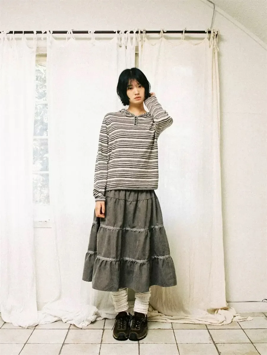Cute Faionable Striped Hooded Long Sve Top Versatile Layered Skirt High Waist Cake Skirt Loose Fit Autumn Winter New Arr...
Cute Faionable Striped Hooded Long Sve Top Versatile Layered Skirt High Waist Cake Skirt Loose Fit Autumn Winter New Arr...