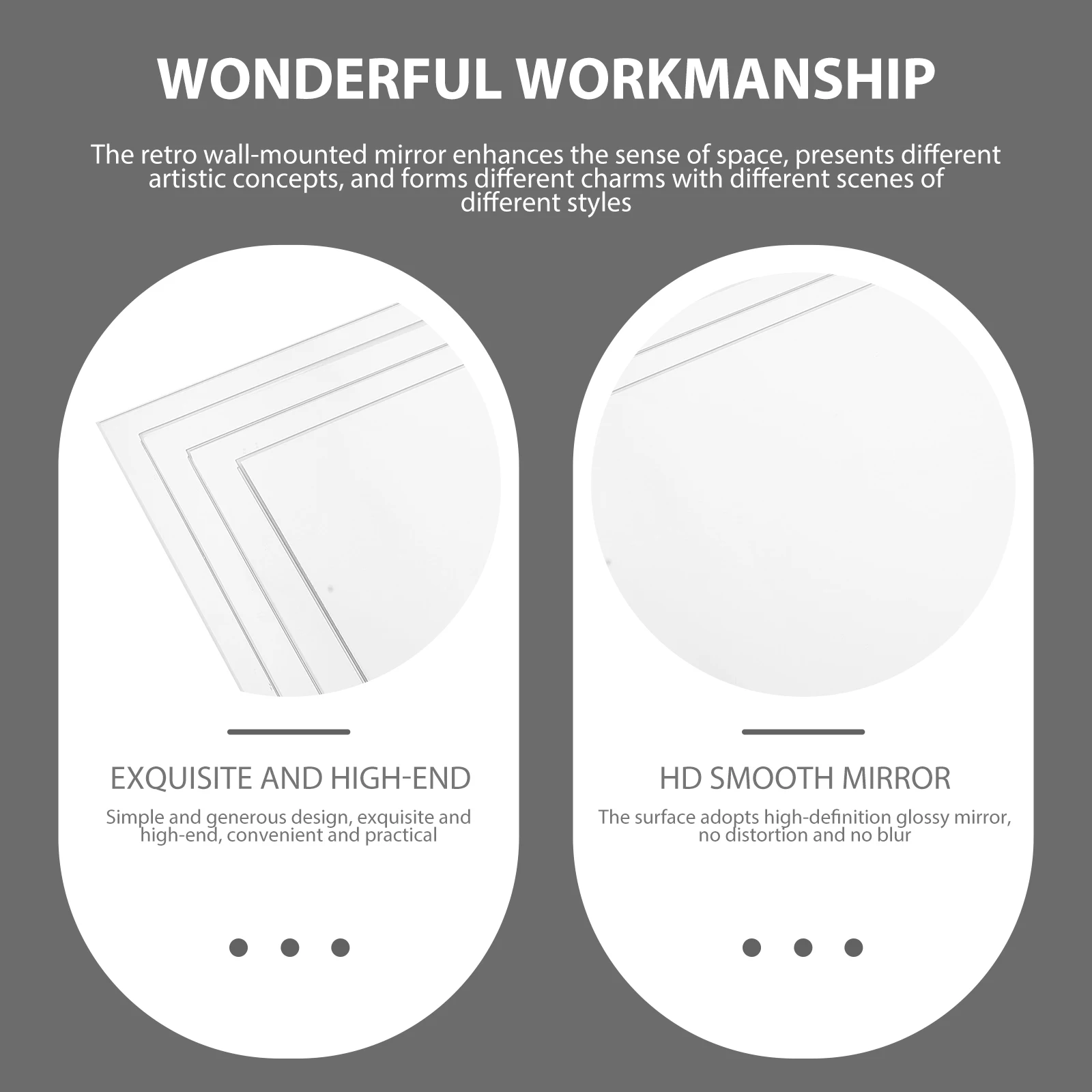 1 set Self Adhesive Full Body Mirror Wall Dressing Modern Bathroom Vanity Retro Mount Splicing Long Decor Home Accessories
1 set Self Adhesive Full Body Mirror Wall Dressing Modern Bathroom Vanity Retro Mount Splicing Long Decor Home Accessories