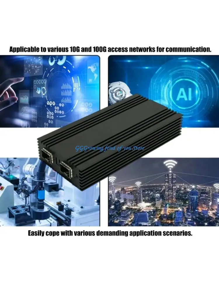 H9EB USB4 to 10Gbps Ethernet Adapter Double SFP+ Port RJ45 Networking Card
H9EB USB4 to 10Gbps Ethernet Adapter Double SFP+ Port RJ45 Networking Card