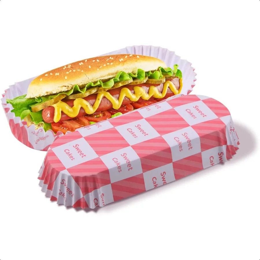 300Pcs Hot Dog Trays 6'' Paper Food Trays Eco Friendly Rectangular White Fluted Hot Dog Tray Disposable Food Tray for Sandwiche 
300Pcs Hot Dog Trays 6'' Paper Food Trays Eco Friendly Rectangular White Fluted Hot Dog Tray Disposable Food Tray for Sandwiche