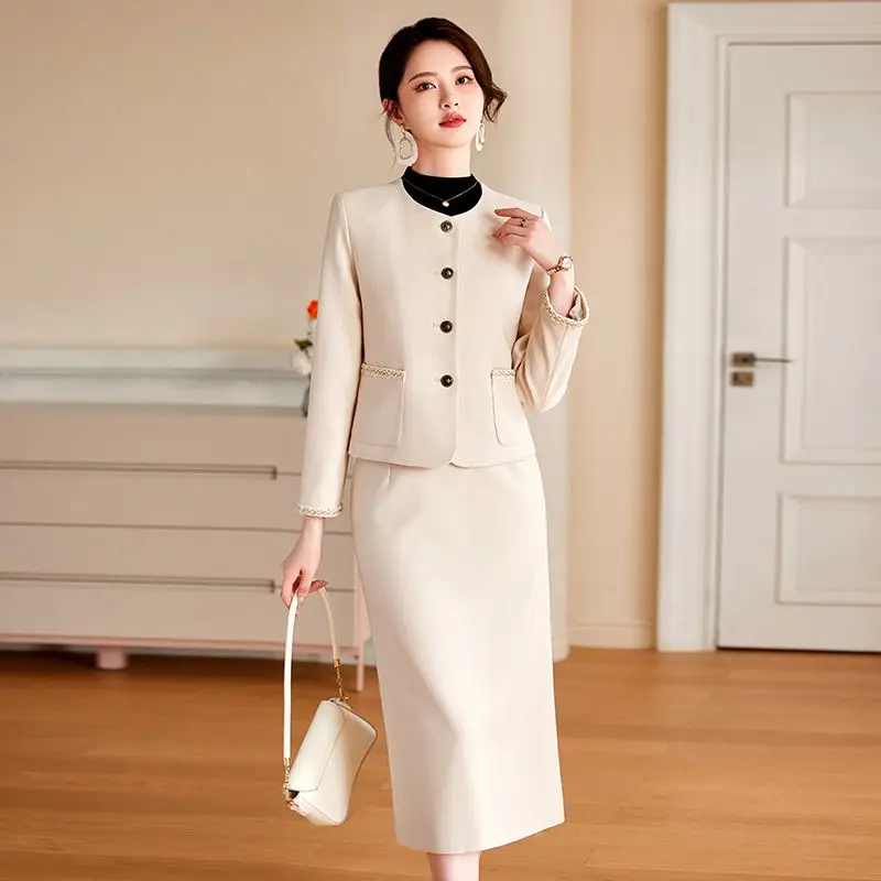 UNXX Autumn Winter New Long Sleeve Women Business Work Wear Skirt + Single Breasted Coats Formal Professional Office Skirt Suits
UNXX Autumn Winter New Long Sleeve Women Business Work Wear Skirt + Single Breasted Coats Formal Professional Office Skirt Suits