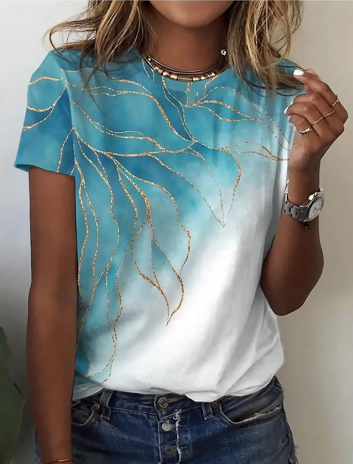 Summer Women's T shirt 3d Print Floral Graphics Tees Casual Short Sleeve Tops Fashion O-Neck t shirt for women Flower texture
Summer Women's T shirt 3d Print Floral Graphics Tees Casual Short Sleeve Tops Fashion O-Neck t shirt for women Flower texture
