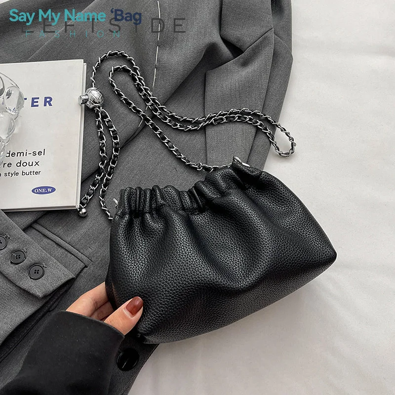 PU Leather Pleatd Hobo Bag Versatile Messenger Bag Satchel Girl Stylish Purse Women Crossbody Tote Bag Small Chain Dumpling Bag
PU Leather Pleatd Hobo Bag Versatile Messenger Bag Satchel Girl Stylish Purse Women Crossbody Tote Bag Small Chain Dumpling Bag