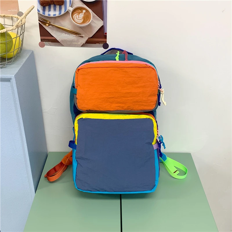 Vintage Color Block Foldable Backpack Waterproof Lightweight Outdoor Travel Hiking Bag Multicolor Splicing Student Daypack
Vintage Color Block Foldable Backpack Waterproof Lightweight Outdoor Travel Hiking Bag Multicolor Splicing Student Daypack