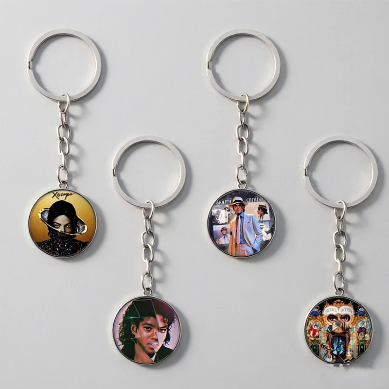 The King of Pop MJ Michael Jackson Keyrings for Men Women Backpack Ornaments Students Bags Decoration Keychains Car Key Chains
The King of Pop MJ Michael Jackson Keyrings for Men Women Backpack Ornaments Students Bags Decoration Keychains Car Key Chains
