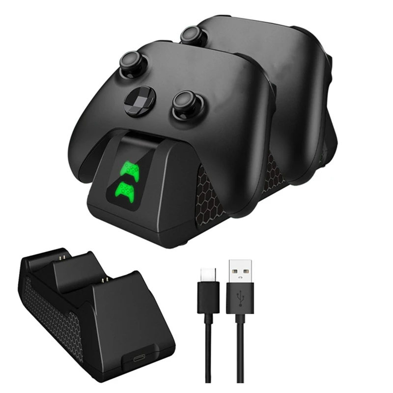For Series X/S/Xboxone/X/S/Elite Controller Charger Station With 2X1800mah Rechargeable Battery Pack Battery Cover
For Series X/S/Xboxone/X/S/Elite Controller Charger Station With 2X1800mah Rechargeable Battery Pack Battery Cover