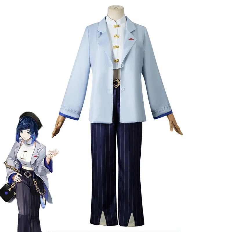 Game Genshin Impact And Pizza Hut YeLan Cosplay Costume Yelan Coat Top Pants Outfit Costumes Cosplay Party Full Set
Game Genshin Impact And Pizza Hut YeLan Cosplay Costume Yelan Coat Top Pants Outfit Costumes Cosplay Party Full Set