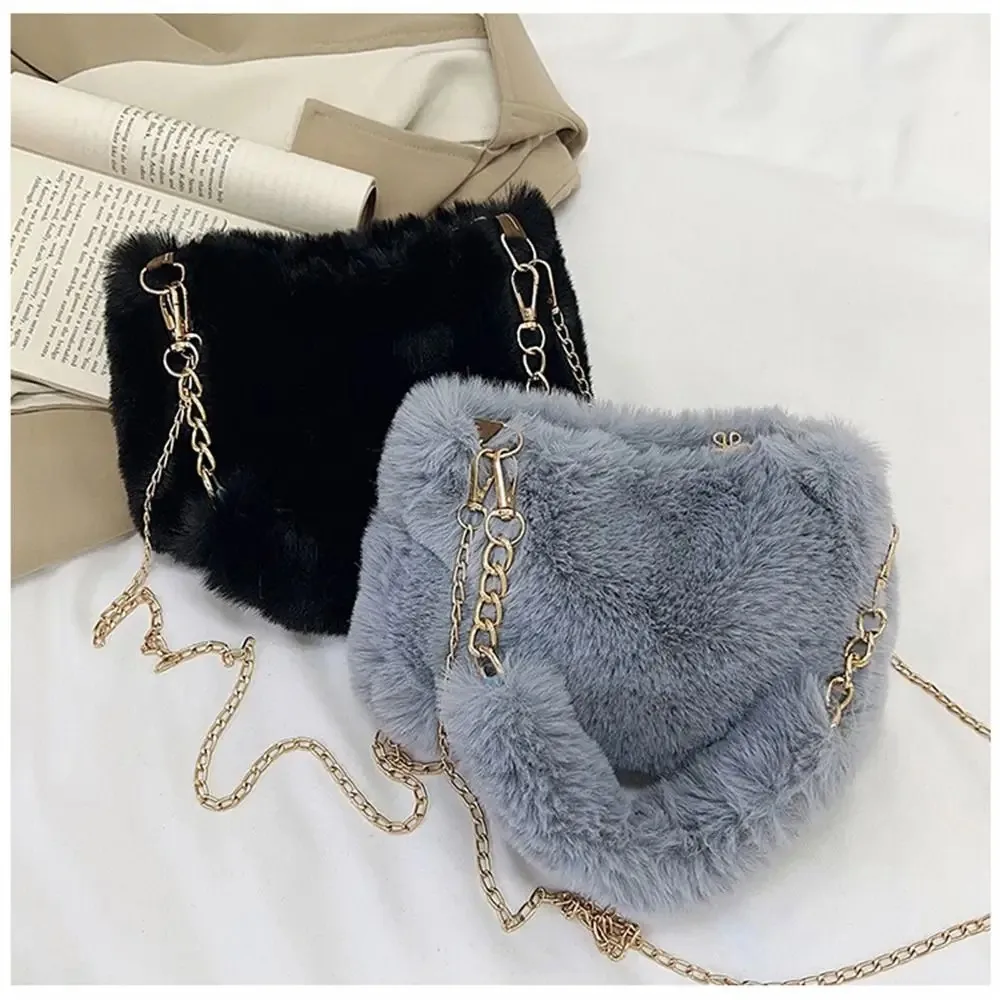 Soft Plush Handle Bag Fashion Women Fluffy Shoulder Bags Female Winter Chain Underarm Bag Solid Color Handbag
Soft Plush Handle Bag Fashion Women Fluffy Shoulder Bags Female Winter Chain Underarm Bag Solid Color Handbag