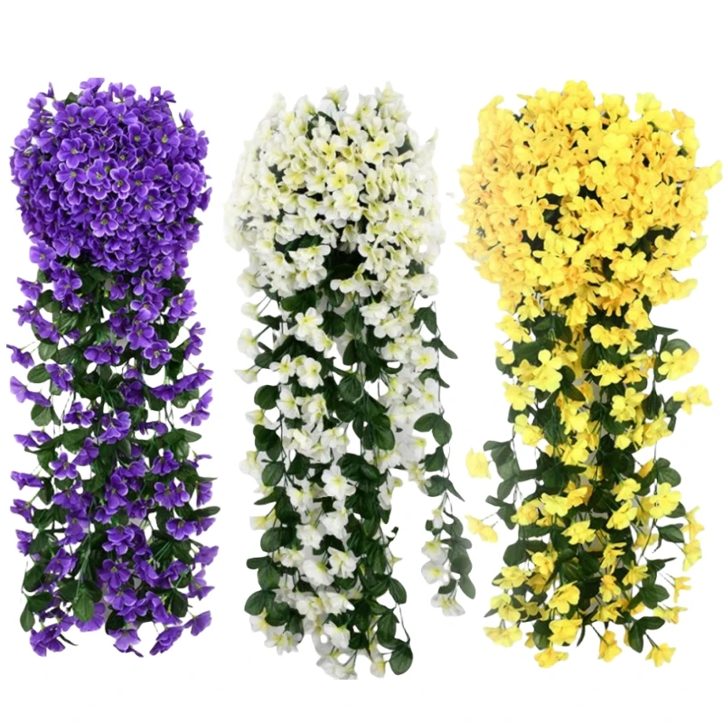 80CM Violet Artificial Flower Wall Hanging Ivy Flower Simulation Colorful Vine Outdoor Rattan Flower Wedding Home Garden Decor
80CM Violet Artificial Flower Wall Hanging Ivy Flower Simulation Colorful Vine Outdoor Rattan Flower Wedding Home Garden Decor