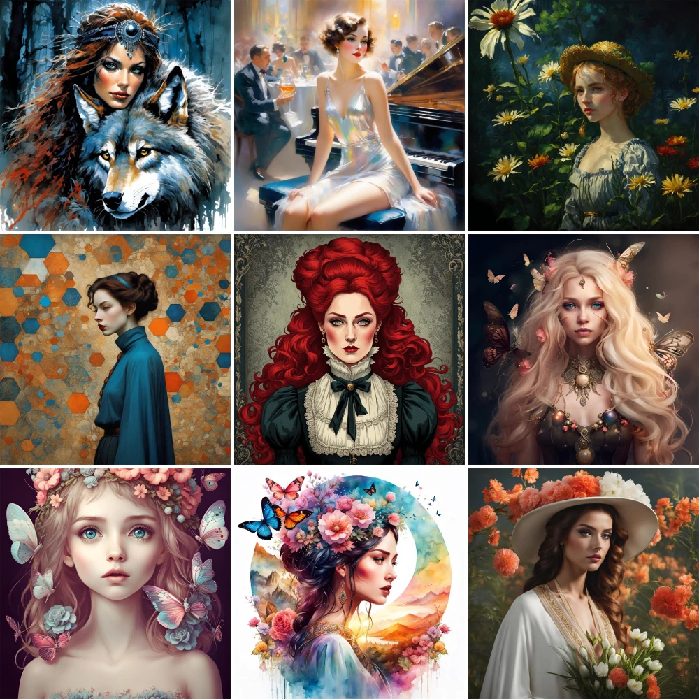 Portrait Girl Butterfly Cross-Stitch Complete Kit DIY Embroidery Painting Handicraft Sewing Handmade Magic Promotions Room Decor
Portrait Girl Butterfly Cross-Stitch Complete Kit DIY Embroidery Painting Handicraft Sewing Handmade Magic Promotions Room Decor