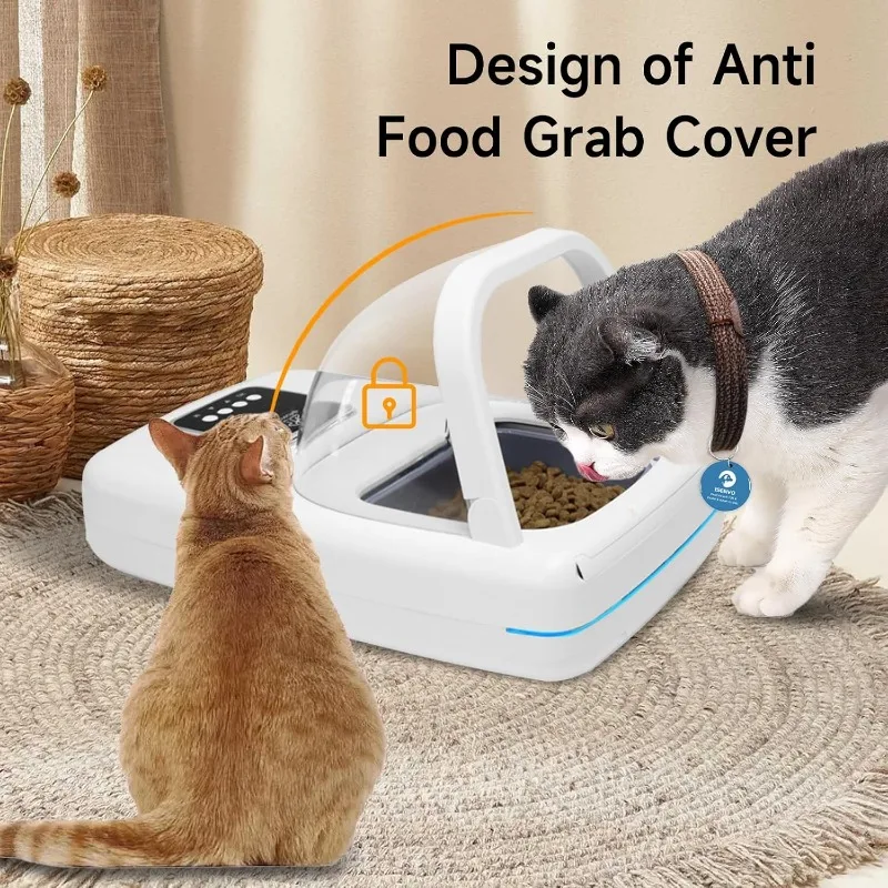 Automatic Pet Feeder with Collar Sensor, Anti Food Grabing, Intelligent Feeding, Microchip Cat Feeder for Cats Medium-Sized Dogs
Automatic Pet Feeder with Collar Sensor, Anti Food Grabing, Intelligent Feeding, Microchip Cat Feeder for Cats Medium-Sized Dogs