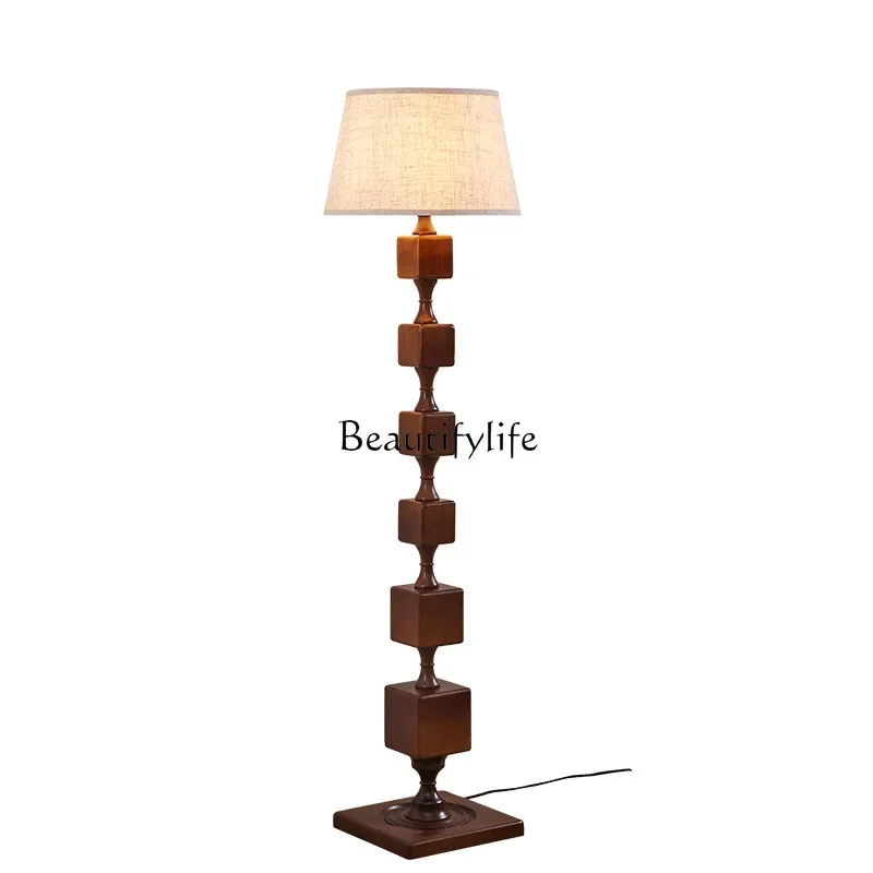 LNew Chinese medieval retro French American vertical solid wood luminous object
LNew Chinese medieval retro French American vertical solid wood luminous object