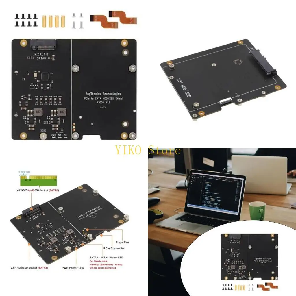 K32C X1006 PCIe to 2.5 Solid Disk Double Drive Storage Expansion Board for RPI 5 Up to 5Gbps Transfer
K32C X1006 PCIe to 2.5 Solid Disk Double Drive Storage Expansion Board for RPI 5 Up to 5Gbps Transfer