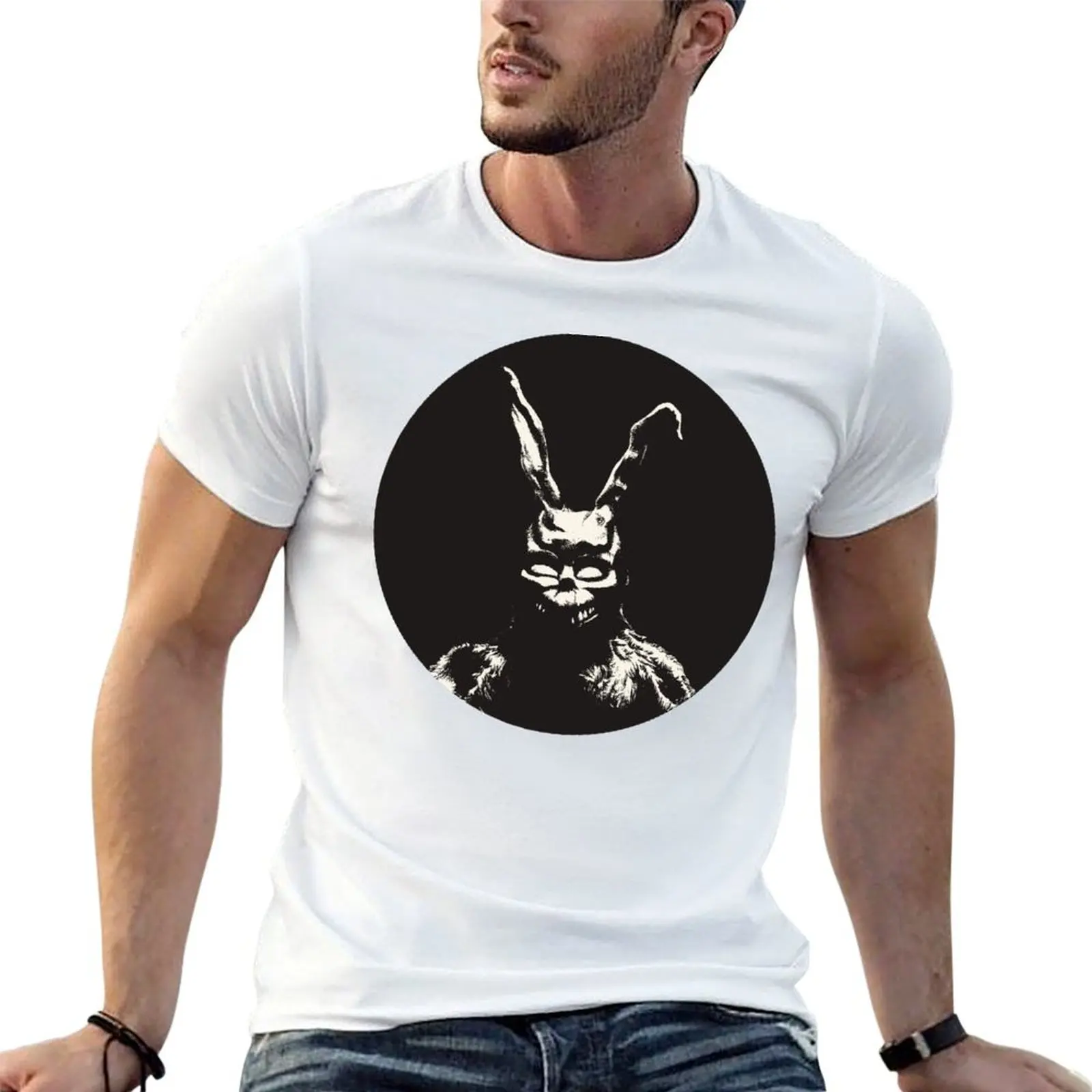 Рубашки Фрэнк Футболка с рисунком мужская хлопковая забавная рубашка с темным кроликом Футболка с изображением кролика и ужасов Футболка из фильма Нуара для
Рубашки Фрэнк Футболка с рисунком мужская хлопковая забавная рубашка с темным кроликом Футболка с изображением кролика и ужасов Футболка из фильма Нуара для