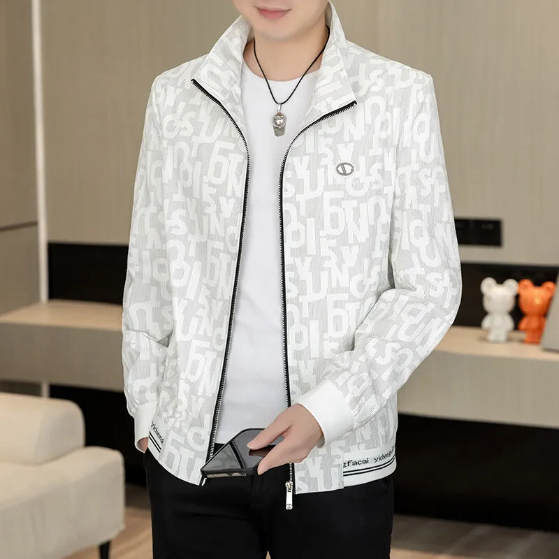 Spring Men's Casual Thin Jaet Loose Korean Sle Trendy Spring Autumn Cotton Blend Fabric Long Sve Zipper Closure Jaet
Spring Men's Casual Thin Jaet Loose Korean Sle Trendy Spring Autumn Cotton Blend Fabric Long Sve Zipper Closure Jaet