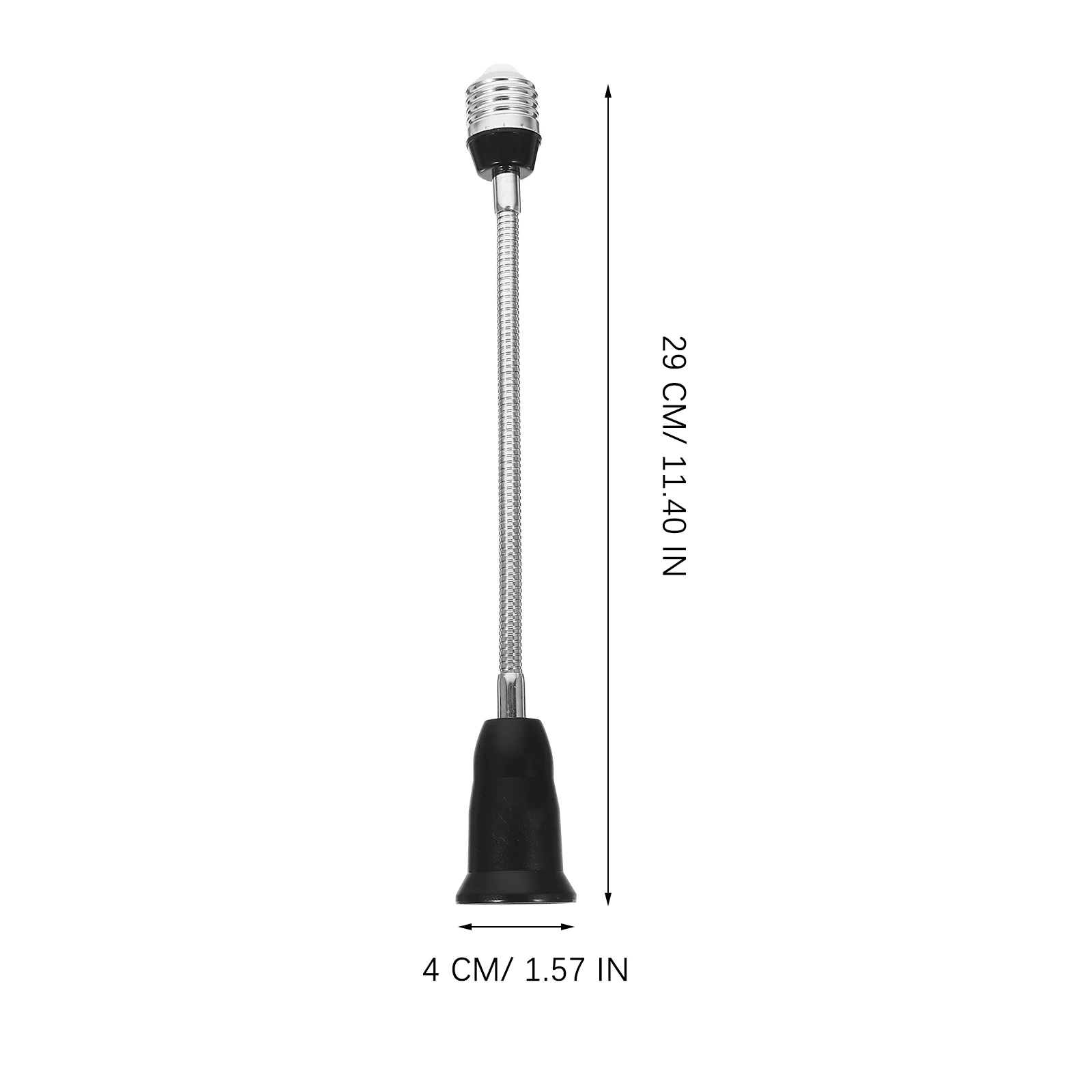 360-Degree Rotating Light Socket Extension Cord E27 Bulb Adapter Holder Extender 29Cm Material Outdoor Indoor Use
360-Degree Rotating Light Socket Extension Cord E27 Bulb Adapter Holder Extender 29Cm Material Outdoor Indoor Use