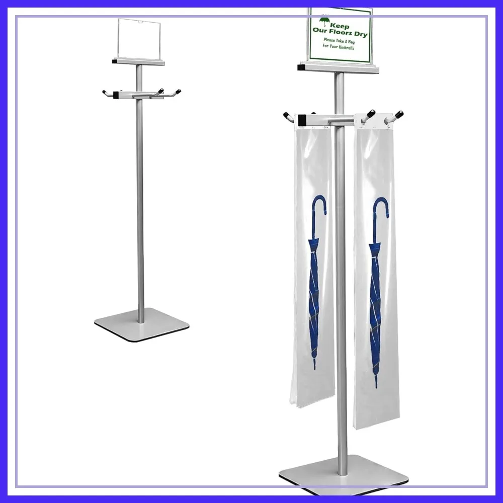Umbrella Stand with 200 Disposable Plastic Bags, Wet Umbrella Holder for Entryway
Umbrella Stand with 200 Disposable Plastic Bags, Wet Umbrella Holder for Entryway
