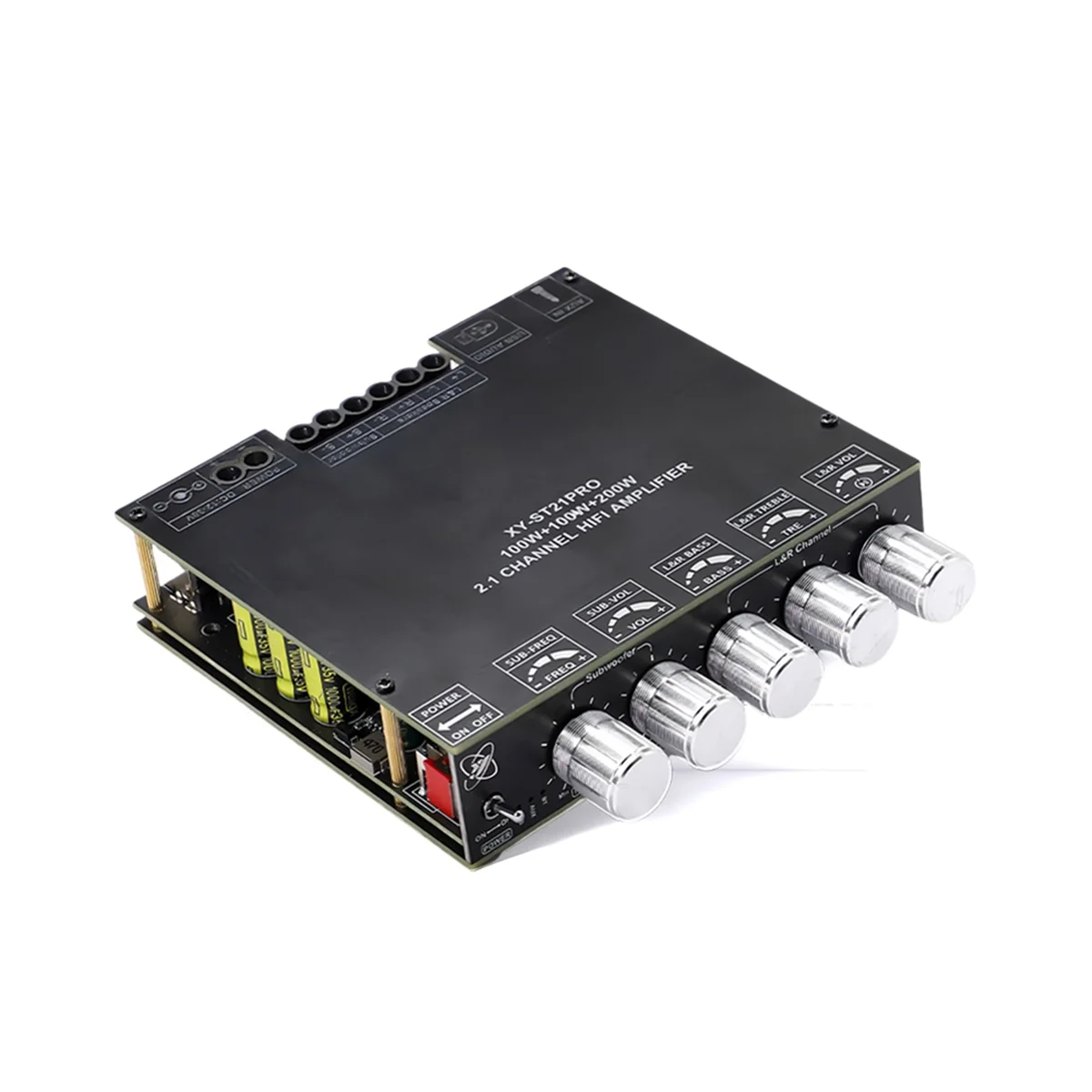 POP-lXY-ST21PRO 2,1-канальный цифровой усилитель Bluetooth, плата усилителя сабвуфера 100 Втx2 + 200 Вт, TPA3221, выход
POP-lXY-ST21PRO 2,1-канальный цифровой усилитель Bluetooth, плата усилителя сабвуфера 100 Втx2 + 200 Вт, TPA3221, выход