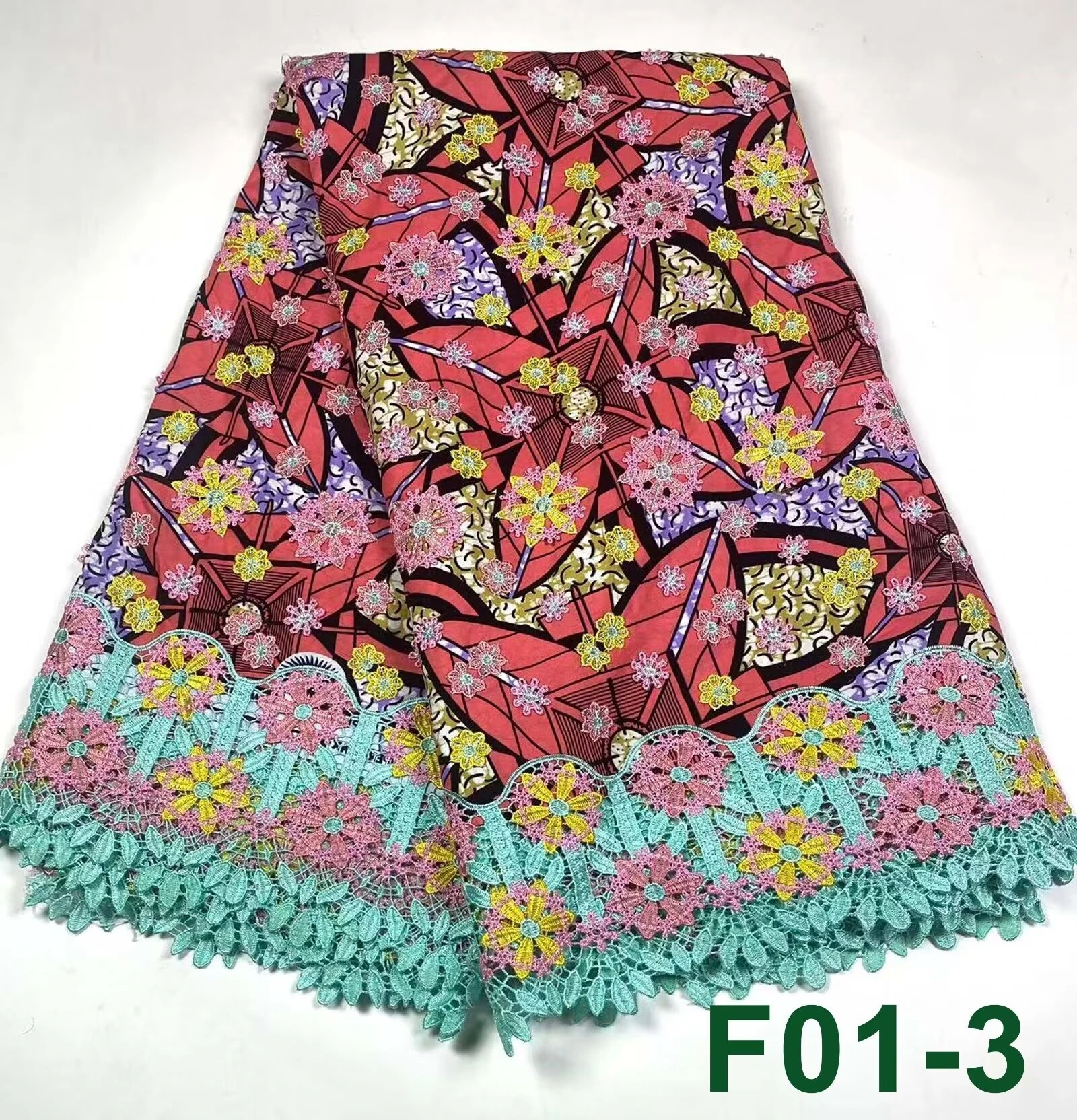 2026 Latest Africa high-quality 3D Embroidery Wax Lace Fabric 5yards Cotton Tissu Wax with Embroidery for Women Dress N6-628-1
2026 Latest Africa high-quality 3D Embroidery Wax Lace Fabric 5yards Cotton Tissu Wax with Embroidery for Women Dress N6-628-1
