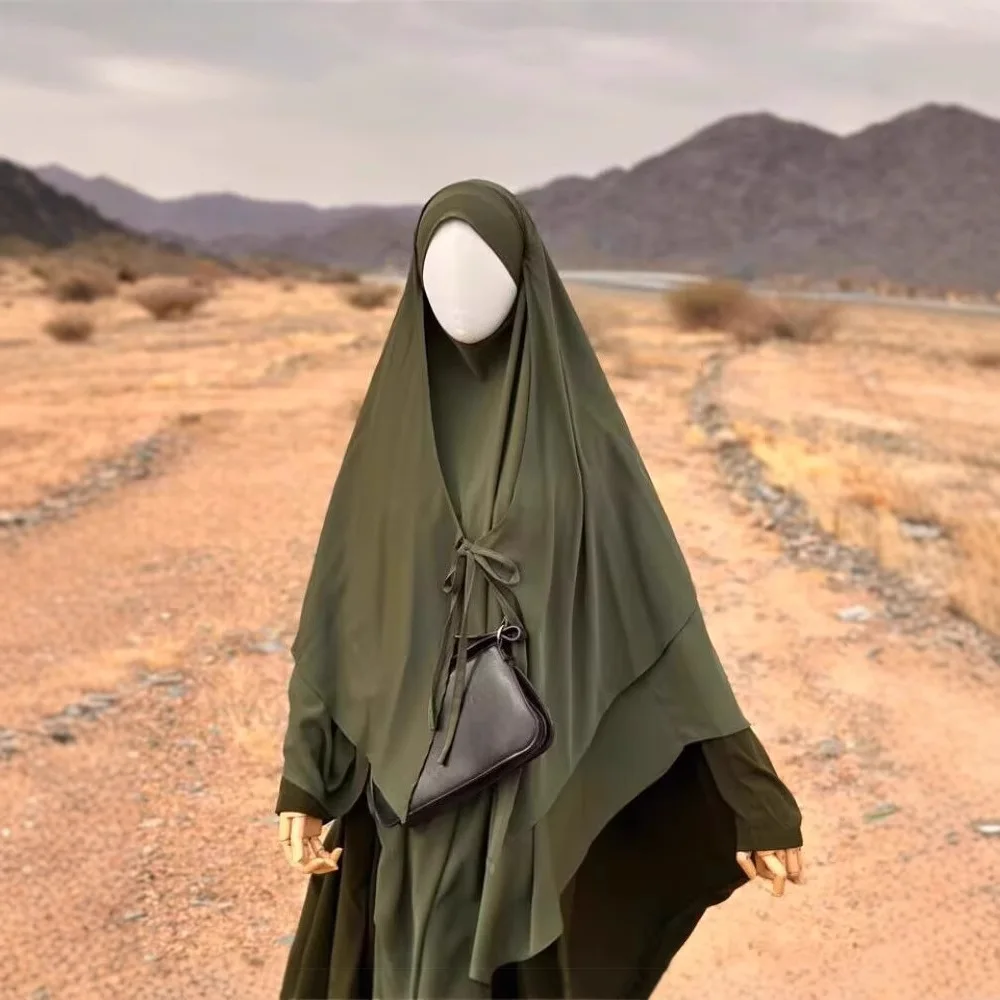 Ramadan Long Nida Khimar Abaya Niqab Muslim Maxi Hijab Islam Prayer Clothes For Women Djellaba Turban Hijabs Musulmans Femme
Ramadan Long Nida Khimar Abaya Niqab Muslim Maxi Hijab Islam Prayer Clothes For Women Djellaba Turban Hijabs Musulmans Femme