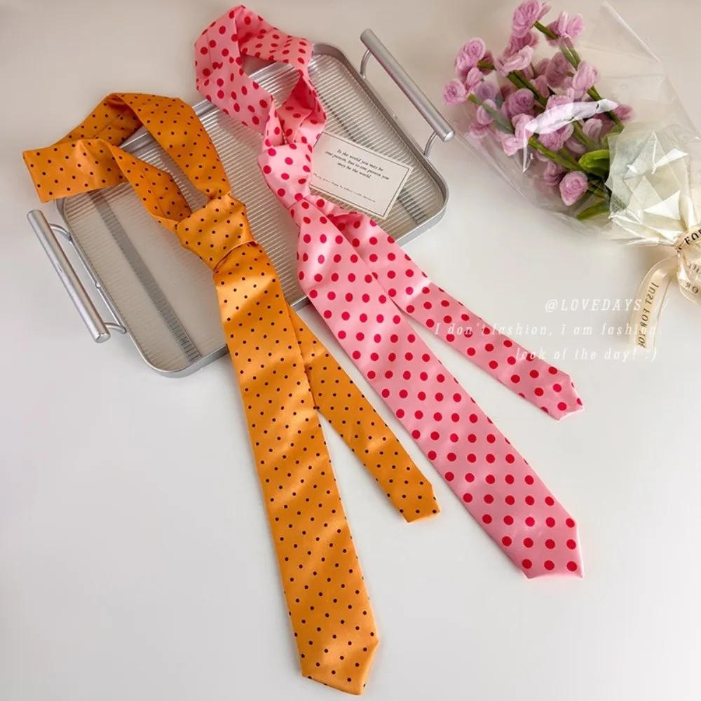 Y2K Vintage Polka Dot Necktie 150cm Silk Polka Dot Scarf Elegant Polka Dot Belt for Women
Y2K Vintage Polka Dot Necktie 150cm Silk Polka Dot Scarf Elegant Polka Dot Belt for Women