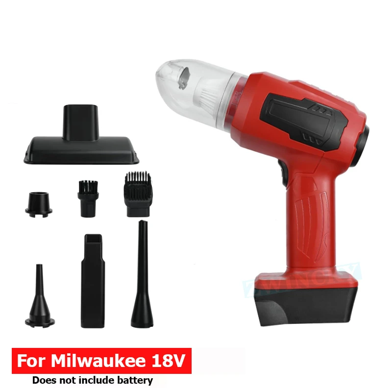 Cordless Handheld Vacuum Cleaner for Milwaukee 18V Li-ion Battery Electric Vacuum Cleaner for Home Car Cleaning Pet Hair Carpet
Cordless Handheld Vacuum Cleaner for Milwaukee 18V Li-ion Battery Electric Vacuum Cleaner for Home Car Cleaning Pet Hair Carpet