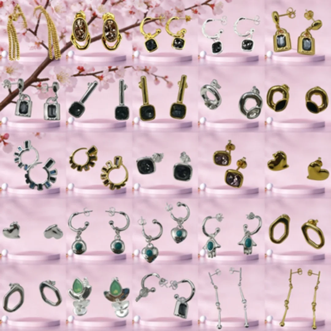 Minimally designed earrings with a variety of styles to choose from and match, suitable for wearing in various occasions
Minimally designed earrings with a variety of styles to choose from and match, suitable for wearing in various occasions