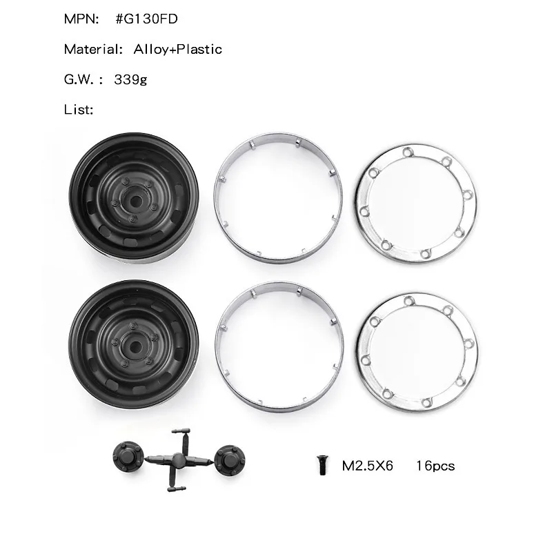 Simulation 1.9 Metal Beadlock Wheels Hex Hub for 1/10 RC Crawler Car Trxs TRX4 AXIAL SCX10 RC4WD
Simulation 1.9 Metal Beadlock Wheels Hex Hub for 1/10 RC Crawler Car Trxs TRX4 AXIAL SCX10 RC4WD