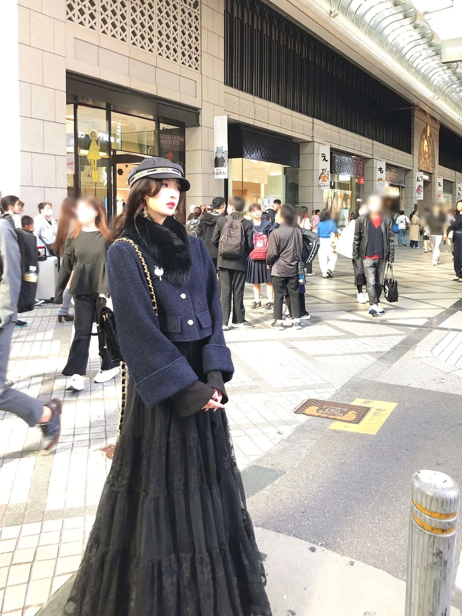 Tokyo High Socie Navy Sle Woolen Coat Small Fraance Wind Tweed Outerwear Loose Fit Long Sve round Ne ort Length
Tokyo High Socie Navy Sle Woolen Coat Small Fraance Wind Tweed Outerwear Loose Fit Long Sve round Ne ort Length