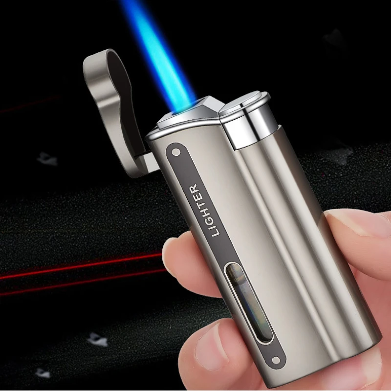 Newest Metal Electroplating Direct Blue Flame Windproof Inflatable Lighter Visible Vent Cigarette Lighters & Smoking Accessories
Newest Metal Electroplating Direct Blue Flame Windproof Inflatable Lighter Visible Vent Cigarette Lighters & Smoking Accessories