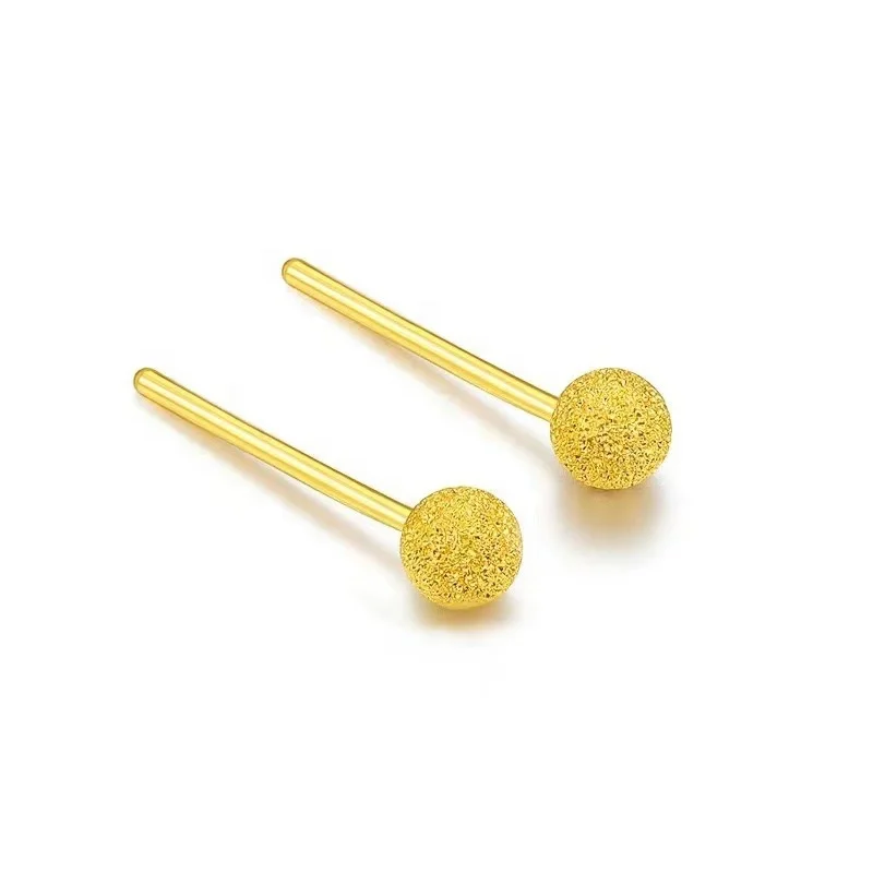 Xinfly 5mm Bead 5G Pure 24K Real Gold 999 Stud Earrings Women Ladies 3D Hard Ball Earrings
Xinfly 5mm Bead 5G Pure 24K Real Gold 999 Stud Earrings Women Ladies 3D Hard Ball Earrings