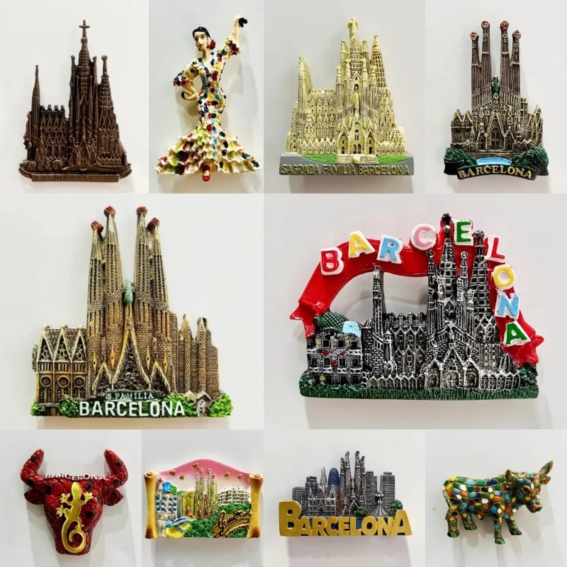 Spain Fridge Magnets Barcelona Travel Souvenirs Casa Milà Casa Batllo Park Güell Sagrada Família Fridge Stickers Birthday Gifts
Spain Fridge Magnets Barcelona Travel Souvenirs Casa Milà Casa Batllo Park Güell Sagrada Família Fridge Stickers Birthday Gifts