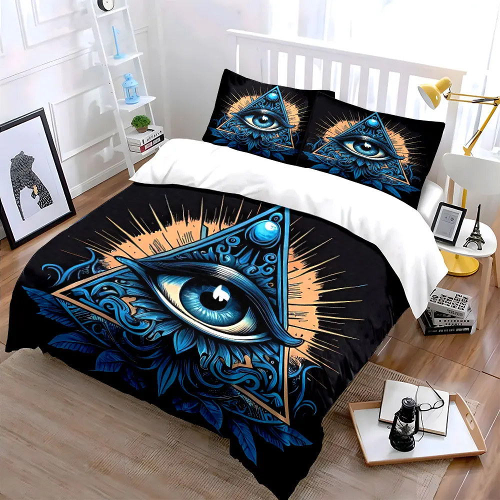 Mystic Eye Art Decor Set Bedding Set with 1 Duvet Cover 2 Pillowcases Single Double King Queen, Gift
Mystic Eye Art Decor Set Bedding Set with 1 Duvet Cover 2 Pillowcases Single Double King Queen, Gift
