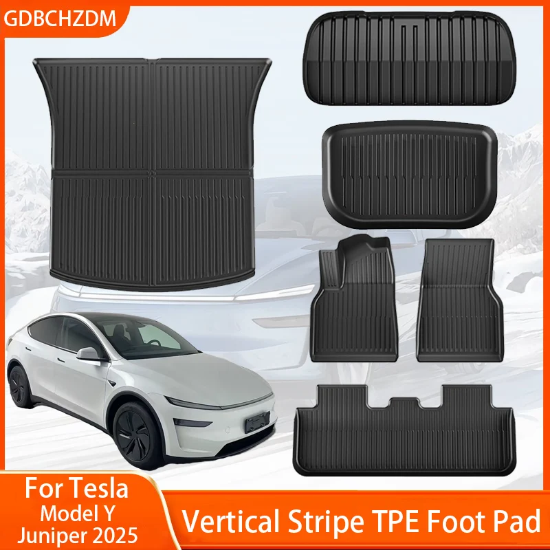 TPE Floor Mats for Tesla Model Y Juniper 2025 All Weather Trunk Floor Mat Waterproof Non-Slip Cargo Liner Left Right Rubber
TPE Floor Mats for Tesla Model Y Juniper 2025 All Weather Trunk Floor Mat Waterproof Non-Slip Cargo Liner Left Right Rubber